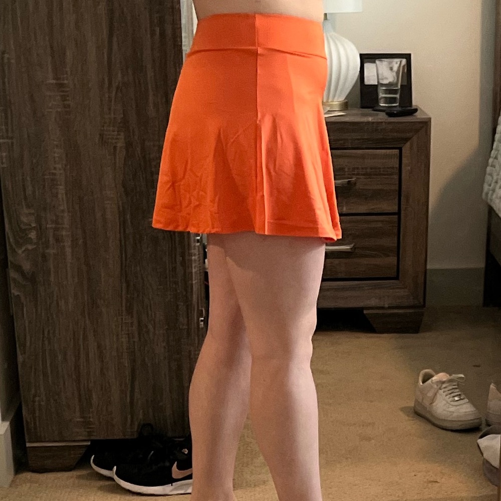 Orange golf skirt - L